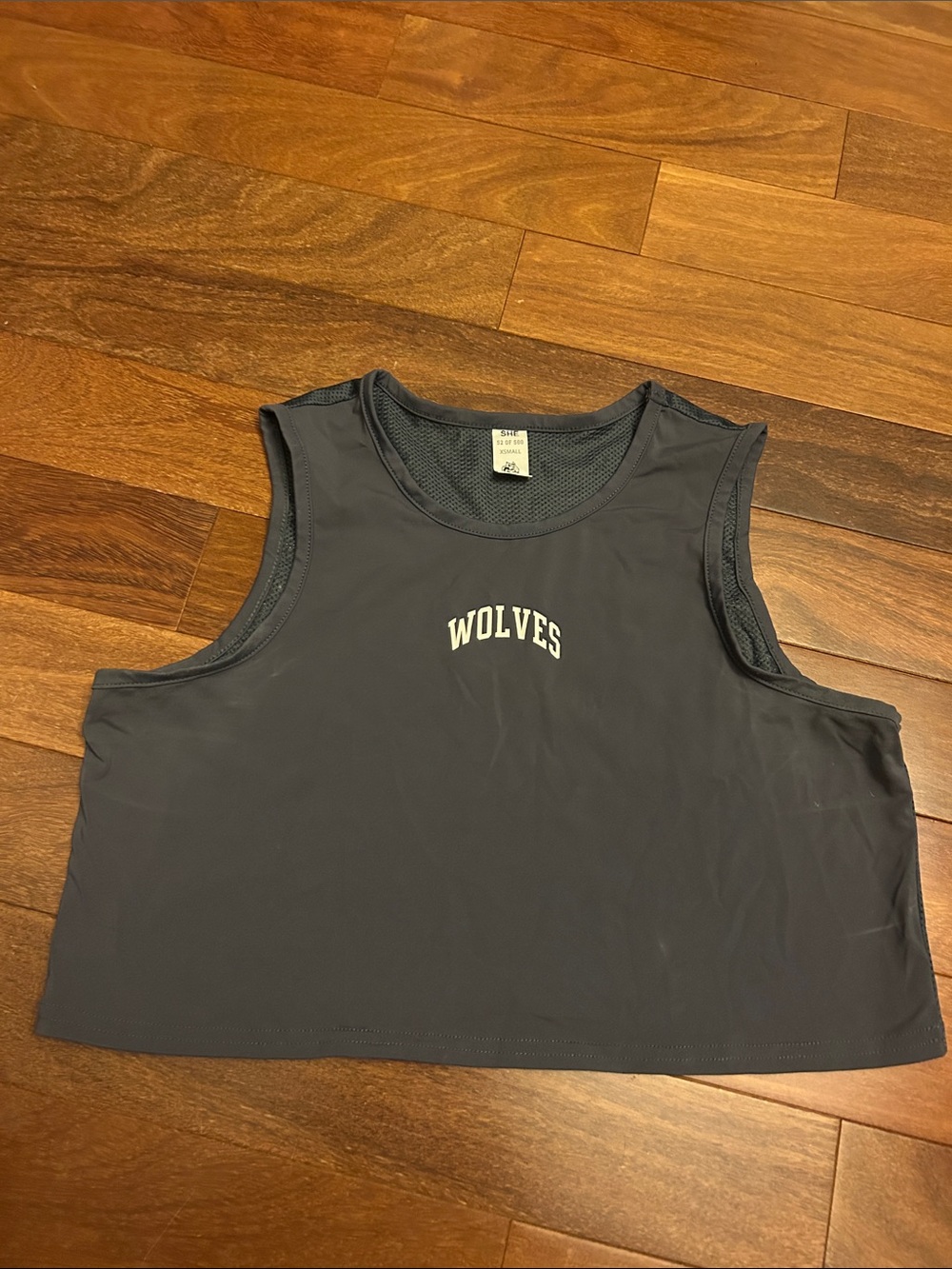 Darc Sport Women’s Navy Blue 'WOLVES' Athletic Tank Top